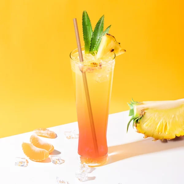 paille écologique jetable et compostable pour grand cocktail long drink